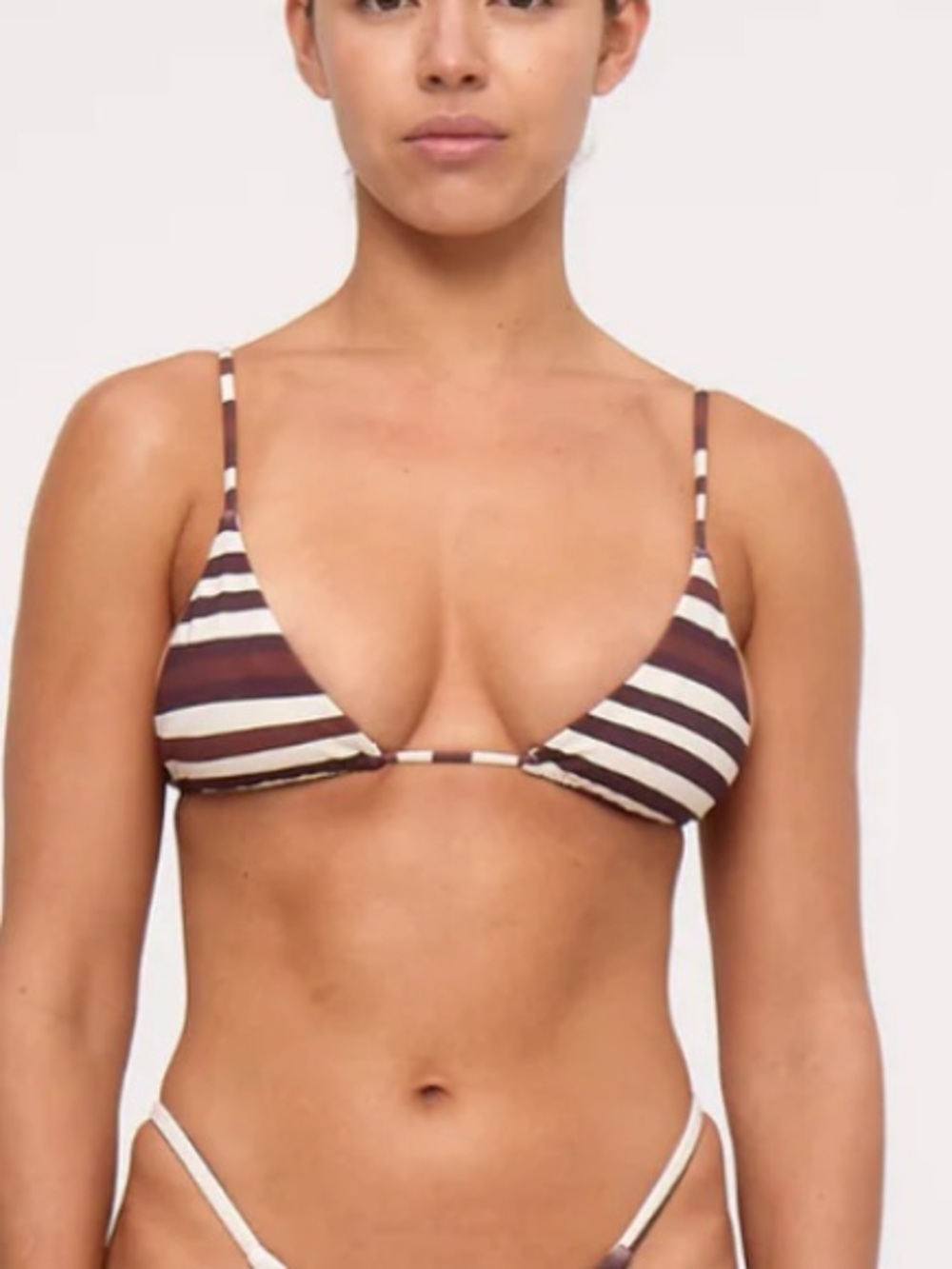 Brand New Zulu & Zephyr Chocolate Stripe Triangle Top
